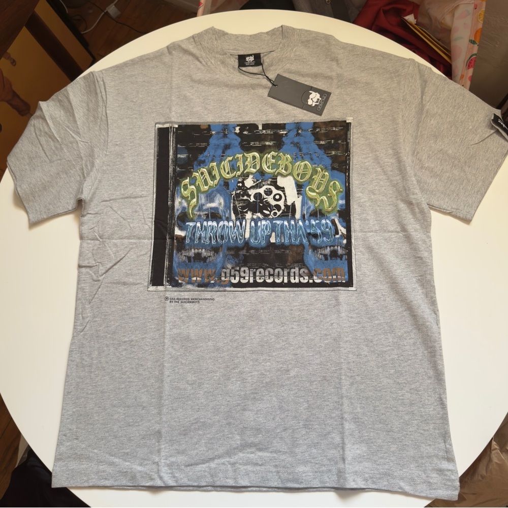 SUICIDEBOYS JEWEL CASE T SHIRT
*BRAND NEW MEDIUM* SUICIDEBOY$ G59 RECORDS
